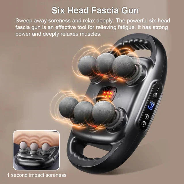 Fascia Gun Muscle Massager Gun Sixteen-head High Frequency Neck