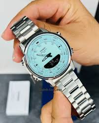 Luxury Waterproof Casio AMW-880D Watch with Light Dual Display
